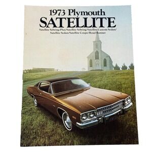 1973 Plymouth Satellite Road Runner Sebring Original Dealer Sales Brochure Mopar
